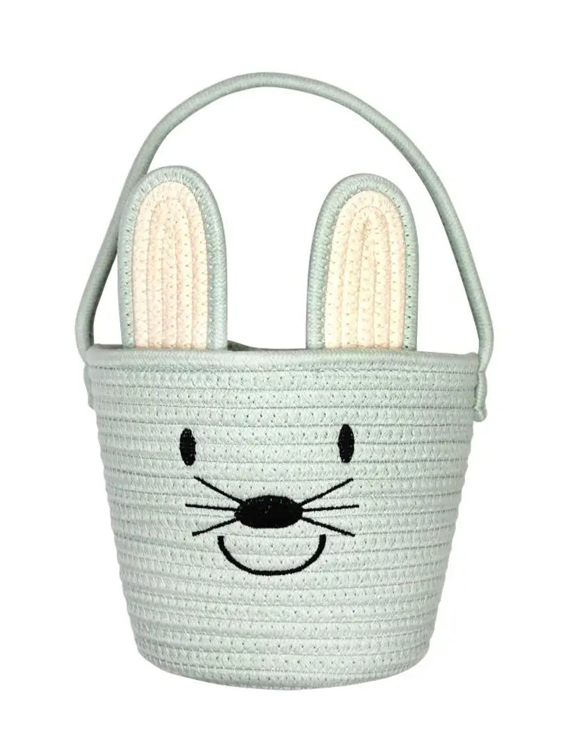 Emerson and Friends Blue Bunny Rope Halloween Basket