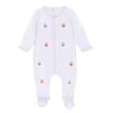 Magnolia Baby Pumpkin Party Footie- Pink