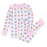 Magnolia Baby Pumpkin Party Long Pajamas- Pink