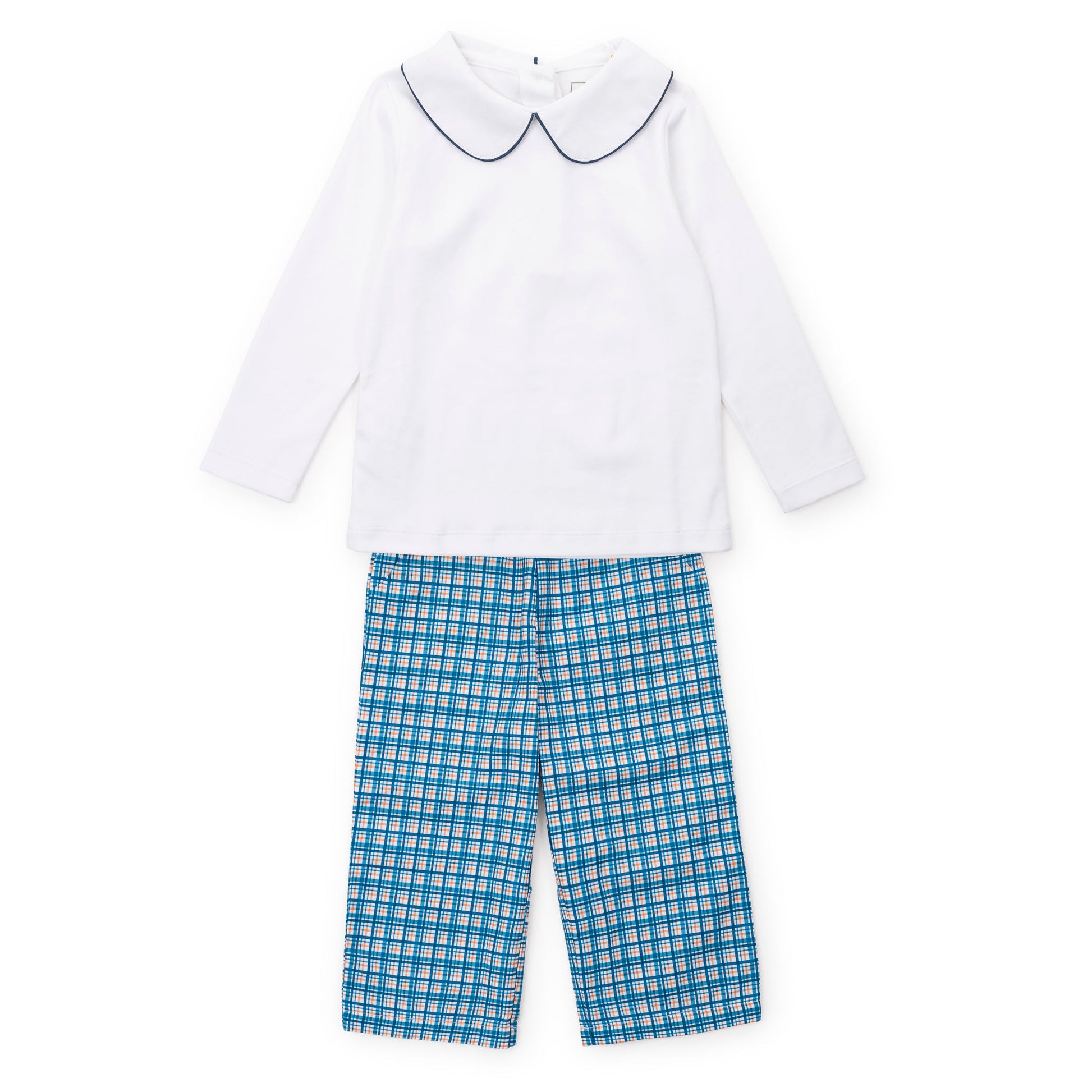 Lila and Hayes Ford Boys' Pant Set - Autumn Plaid