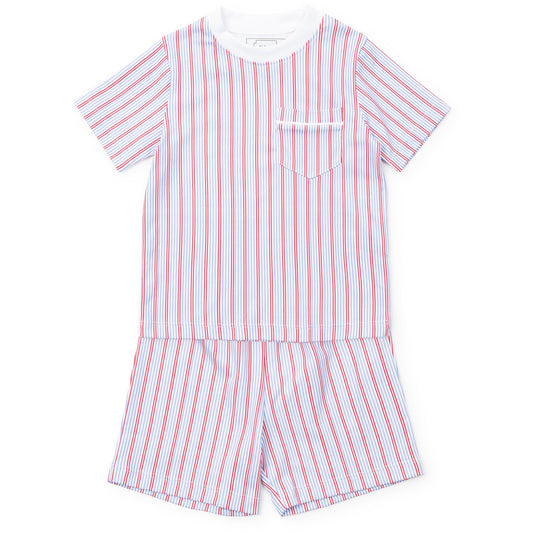 Charles Boys' Short Set - Liberty Stripe