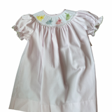 Emma Pink Bunny Smocked Dress
