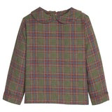 Little English Peter Pan Shirt - Thornhill Plaid