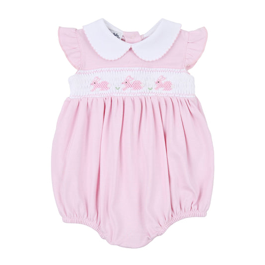 Pastel Bunny Classics Smocked Collared Flutters Bubble