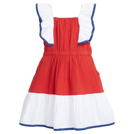 BISBY Brighton Dress- Red and White
