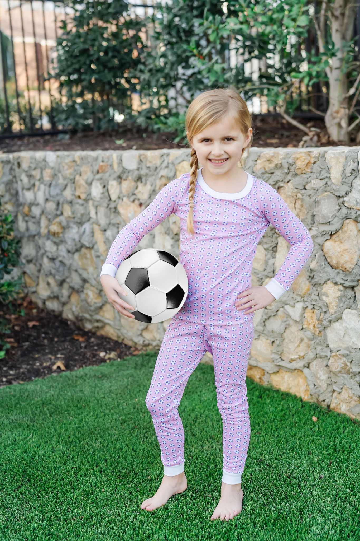 Lila and Hayes Ava Girls' Pajama Pant Set - Soccer Girl