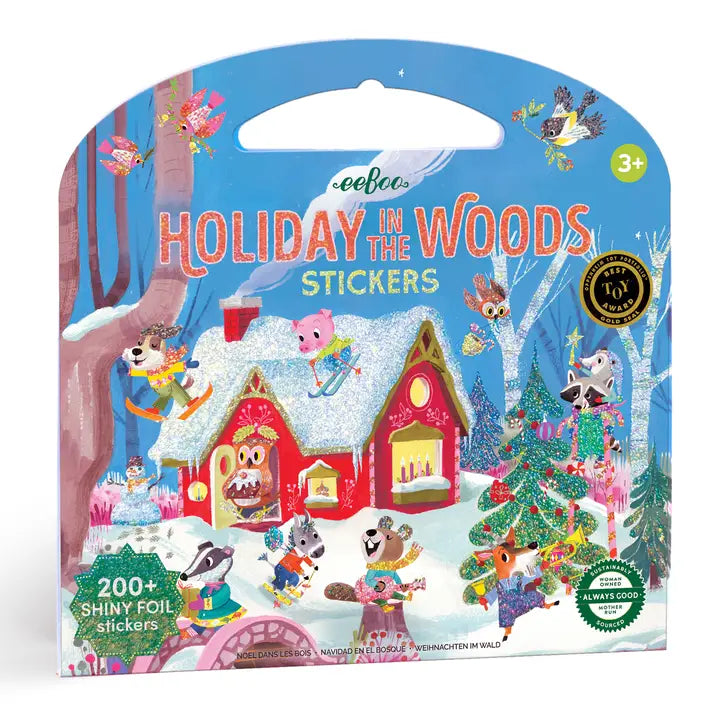 eeboo Holiday in the Woods Shiny Stickers