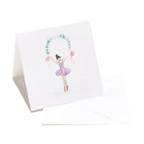Brunette Ballerina Enclosure Card