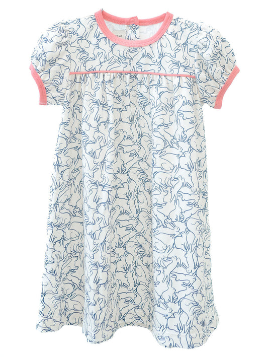 Ruth and Ralph Playful Bunnies Pima Catherine Dress