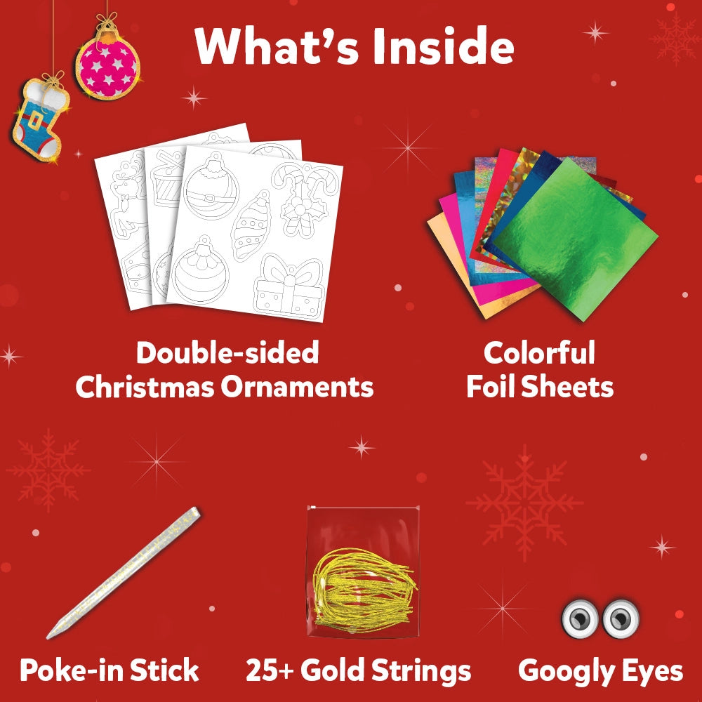 Foil Fun- Christmas Ornaments Holiday Craft Kit