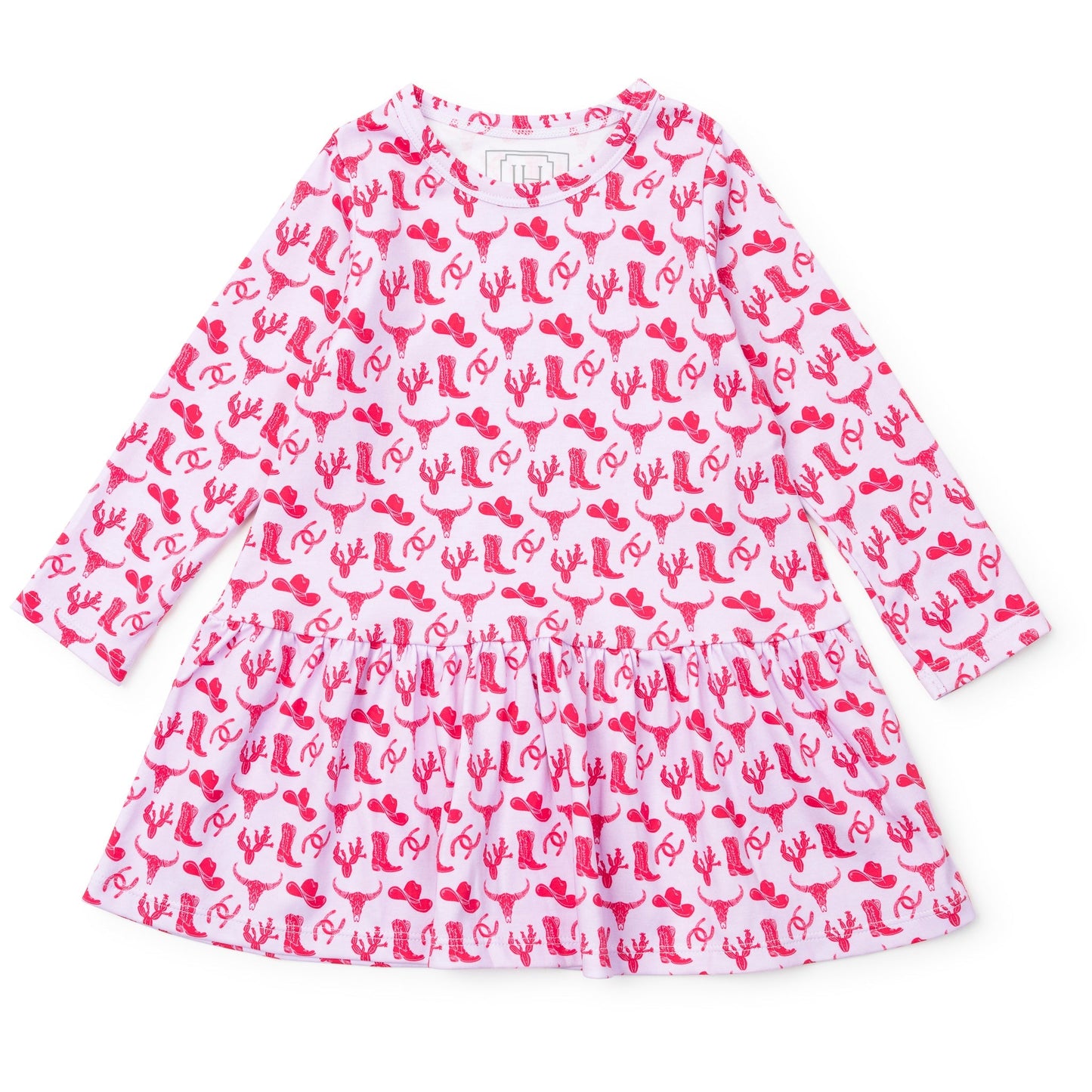 Lila and Hayes Lily Girls' Dress - Wild West Pink