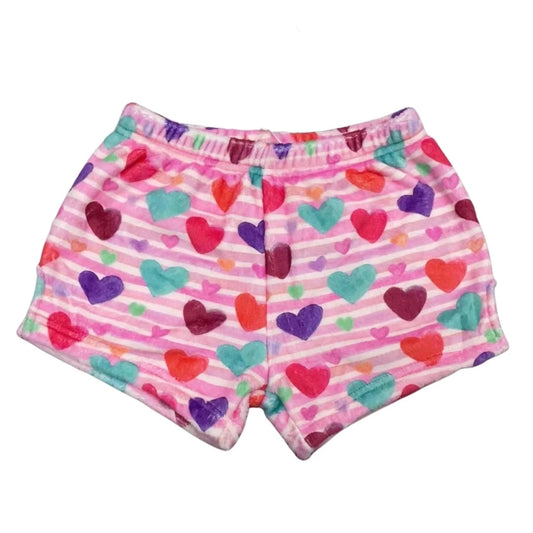 Macaron + Me Cozy Heart Plush Shorts
