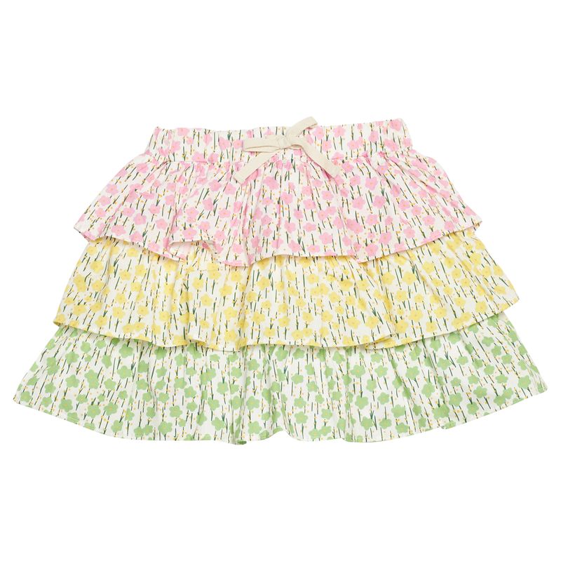 Bisby Multi Tiered Skort- Darien Daisies