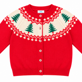 Red Christmas Tree Cardigan