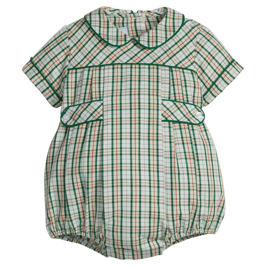 Little English Bennett Bubble - Mistletoe Tartan