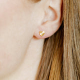 Screwback Stud Earrings - Andrea Heart