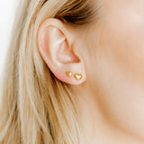Screwback Stud Earrings - Hadley Gold