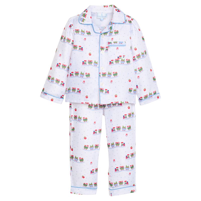 Little English Classic Pajama Set- Holiday Trains