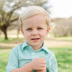 Lila and Hayes Will Performance Polo - Golf Tourney Classic Green