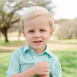 Lila and Hayes Will Performance Polo - Golf Tourney Classic Green