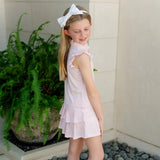 Lila and Hayes Margot Girls' Performance Skirt- Cotton Candy Pink