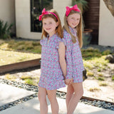Ellie Girls' Sleeveless Performance Top- Heirloom Floral