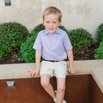 Lila and Hayes Will Performance Polo - Rambler Purple
