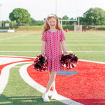 Lila and Hayes Lottie Girls' Dress - Pep Rally Red