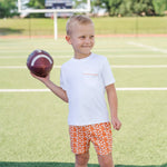 Lila and Hayes Walker Boys' Short Set - Pep Rally Orange