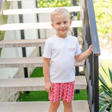 Lila and Hayes Walker Boys' Short Set - Pep Rally Red