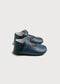 Classic Blue Leather Mary Jane Pram Shoes