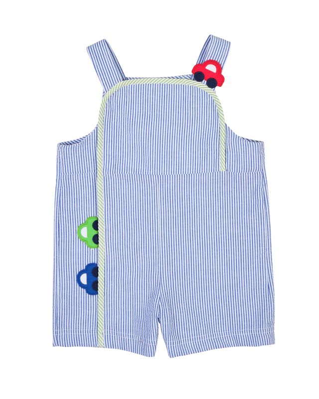 Florence Eiseman Seersucker Shortall With Cars