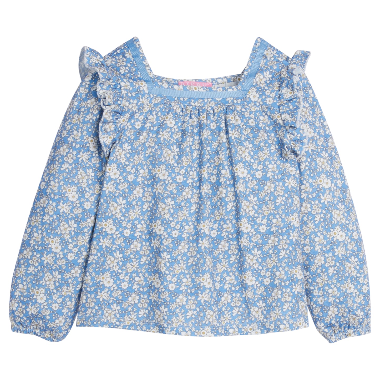 Bisby Adams Top- Roland Floral Blue