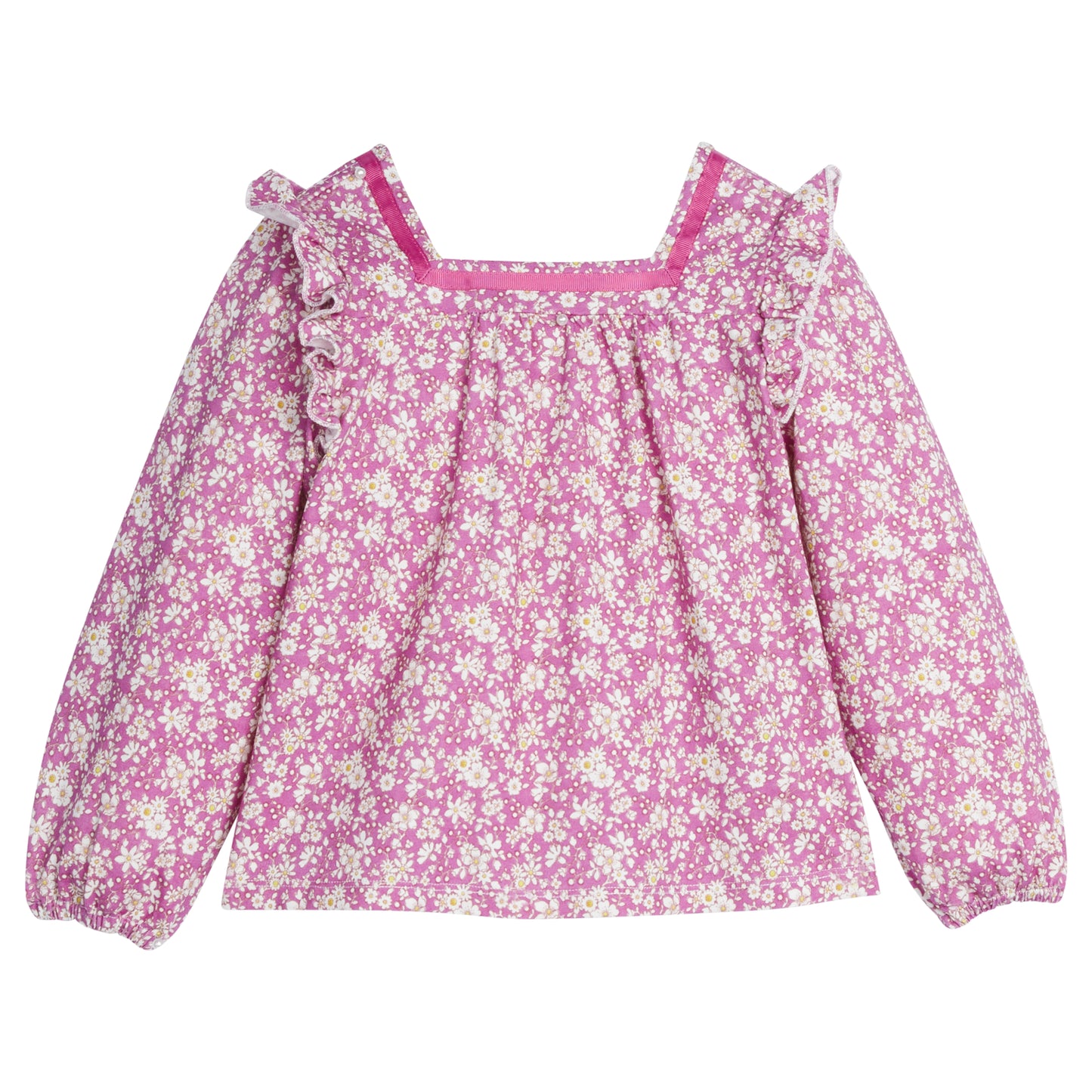 Bisby Adams Top- Roland Floral Fuchsia