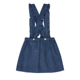La Coqueta Blue Agata Corduroy Pinafore Skirt