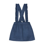 La Coqueta Blue Agata Corduroy Pinafore Skirt