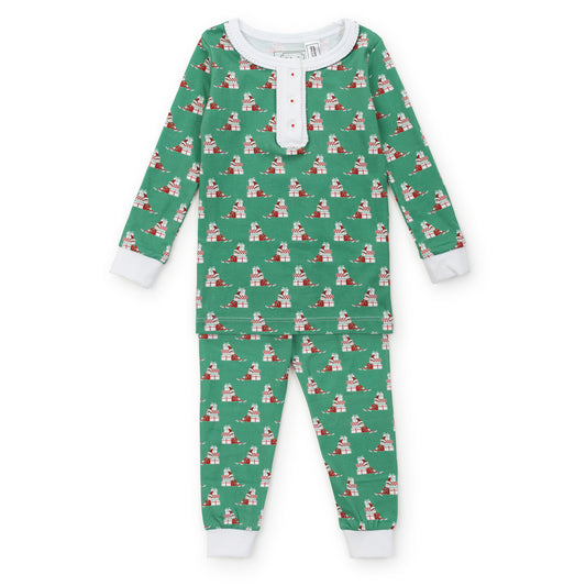 Lila and Hayes Alden Girls' Pajama Pant Set - Santa's Helper