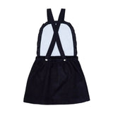 La Coqueta Navy Alexa Corduroy Pinafore Skirt