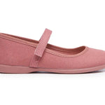 Children Chic Alma Rosewood Canvas Mary Janes