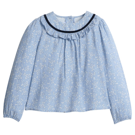 Amelia Blouse- Greystone Floral