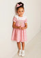 Emilia Floral Hand Smocked Ruffle Collar Dress