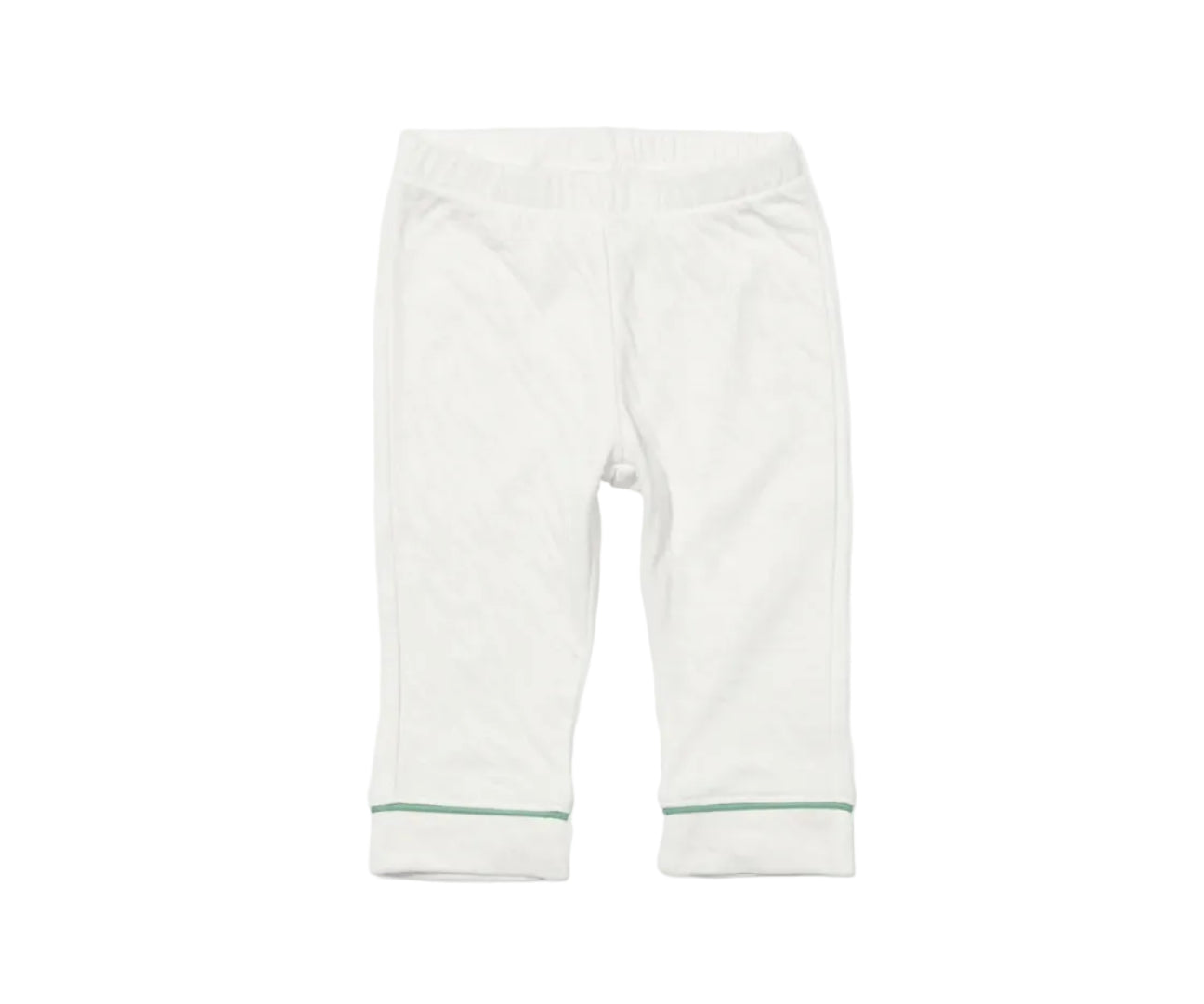 Oso & Me Andy Baby Legging- Seafoam Piping