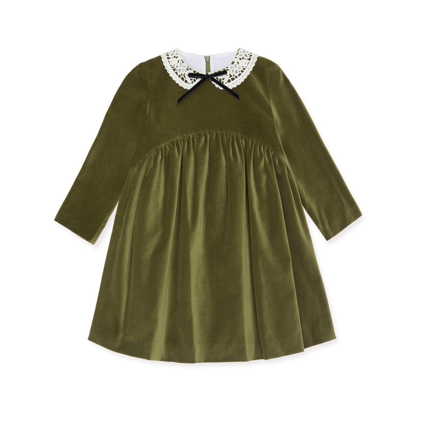 La Coqueta Antonella Velvet Empire Dress