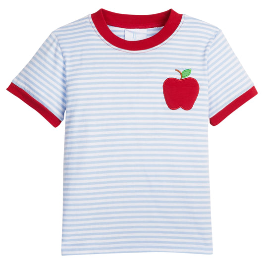 Little English Applique Pocket T-Shirt - Apple