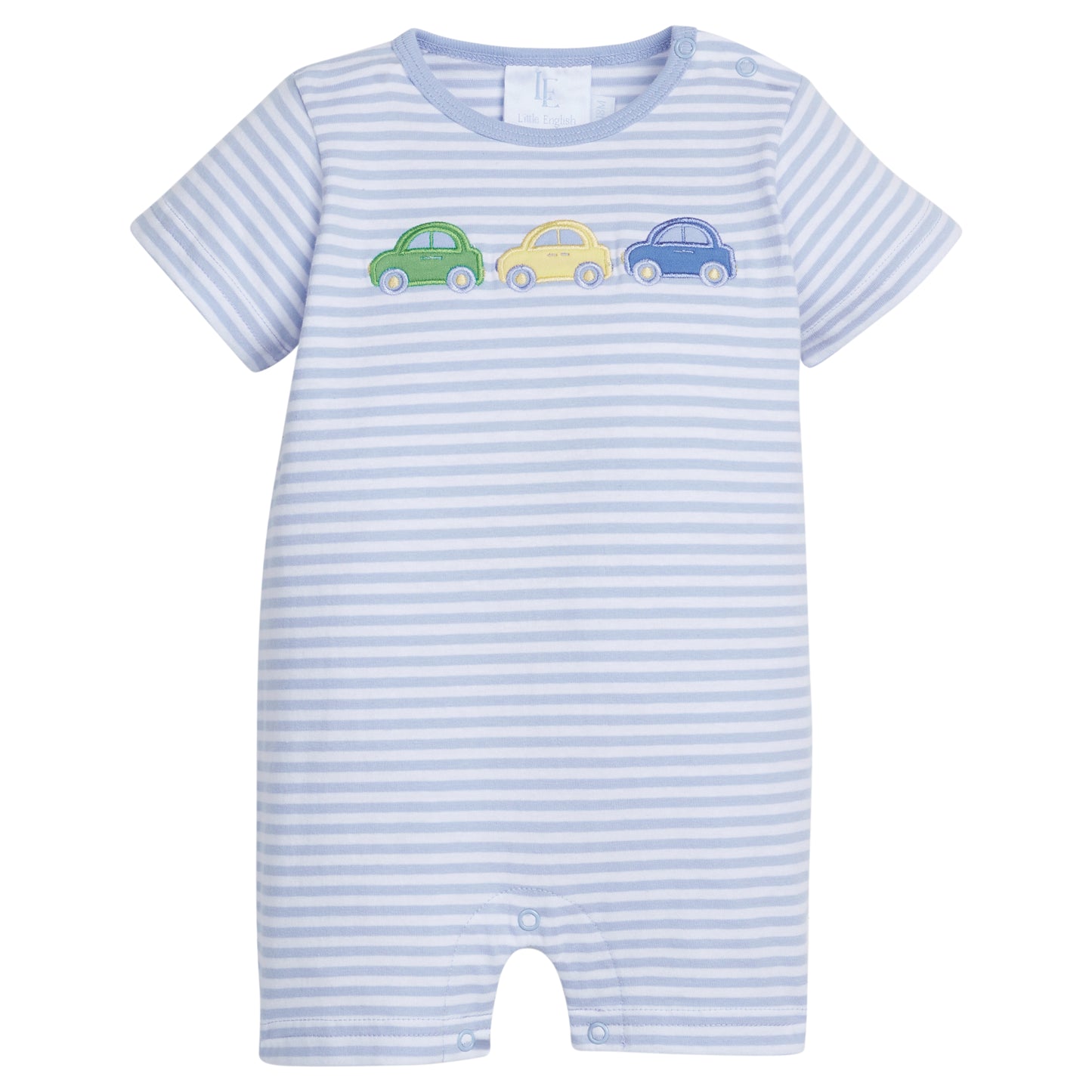 Little English Applique Romper- Carpool