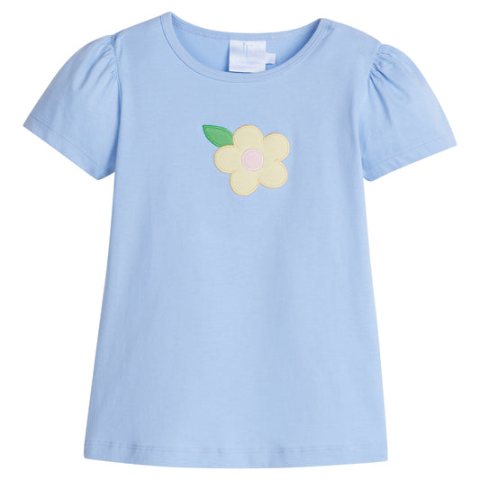 Little English Applique T-Shirt- Daisy