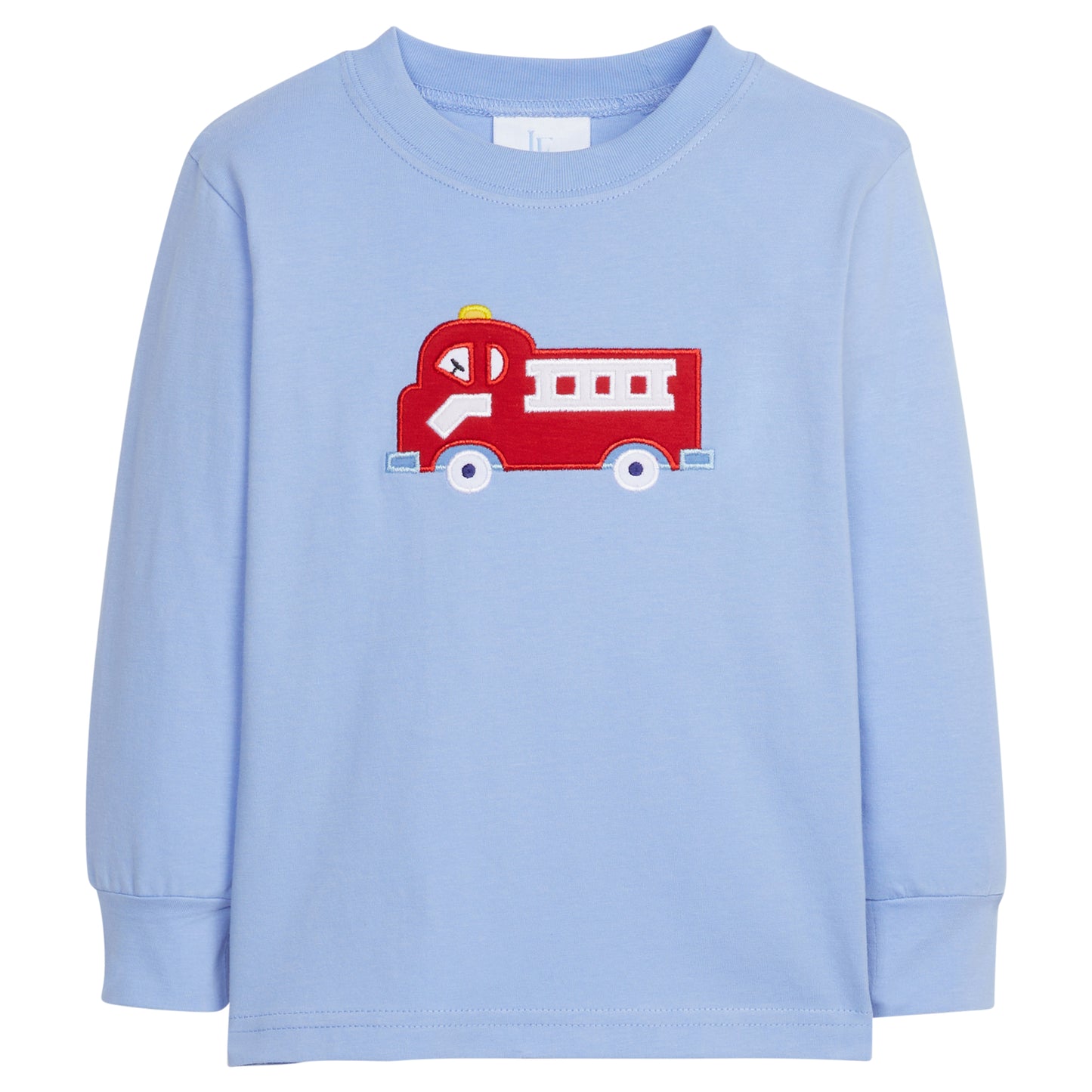 Little English Applique T-Shirt - Fire Truck