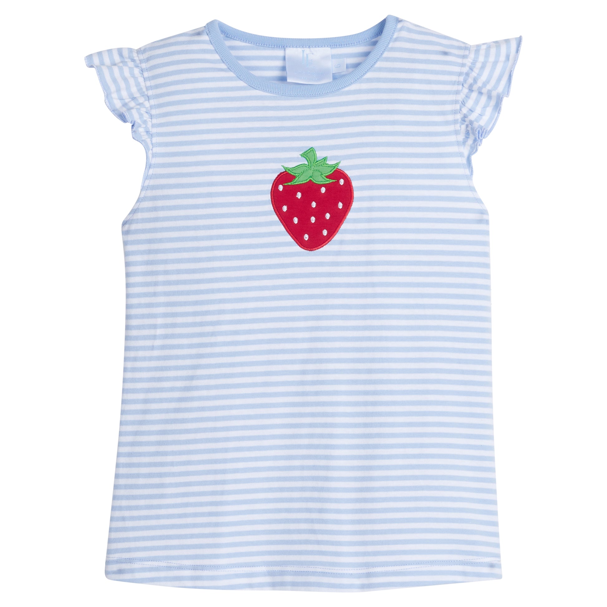 Little English Applique Tilly Tank - Strawberry