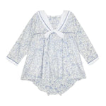 La Coqueta Dark Blue Floral Aranda Baby Girl Set