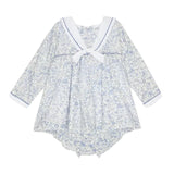 La Coqueta Dark Blue Floral Aranda Baby Girl Set